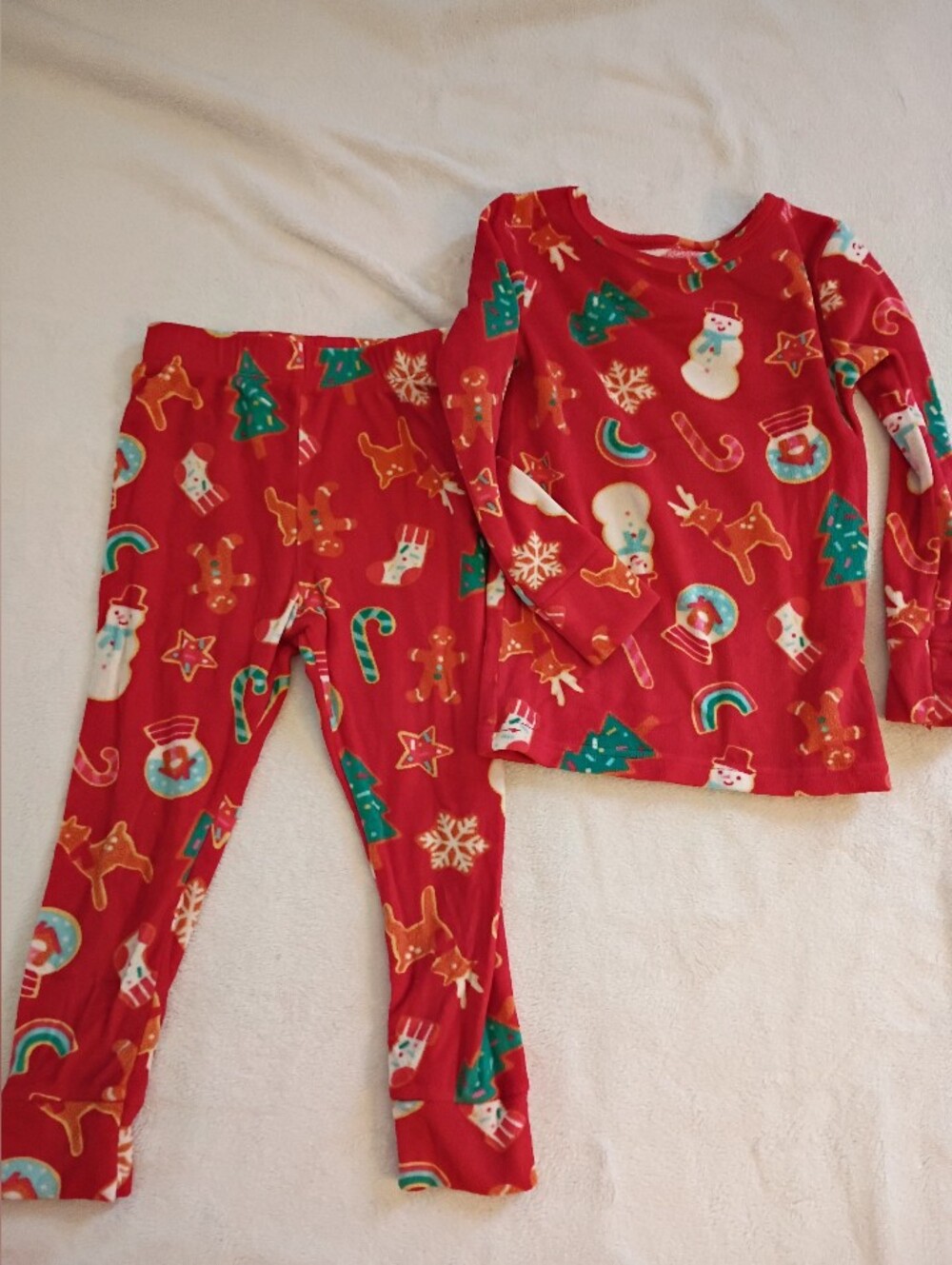 Cat & Jack Unisex Velour Holiday Pajama Set Size 3T